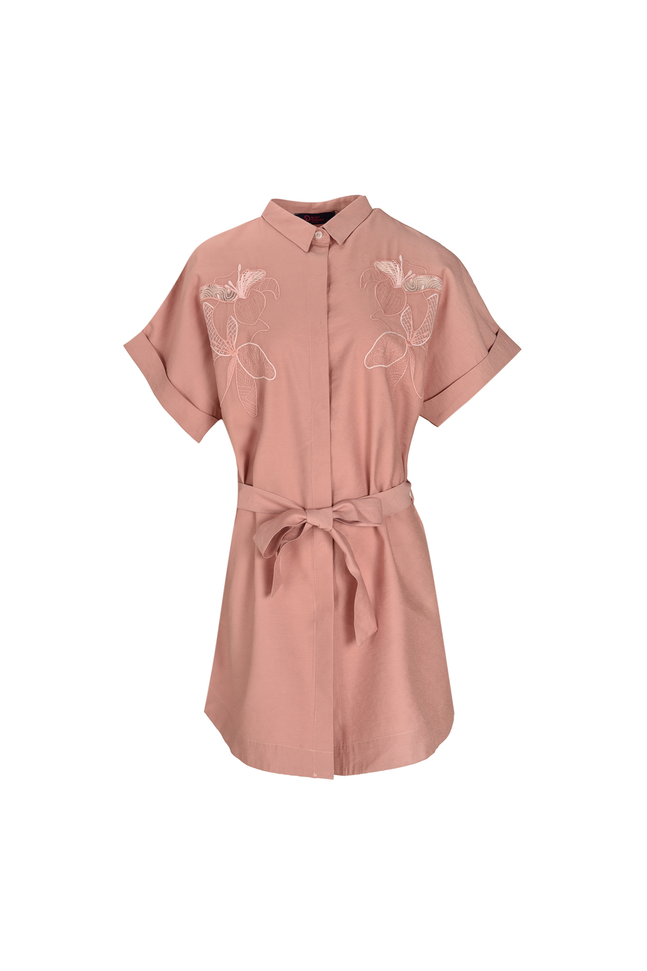 پیراهن کوتاه گلدوزی دار