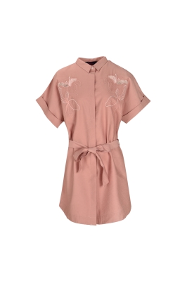 پیراهن کوتاه گلدوزی دار