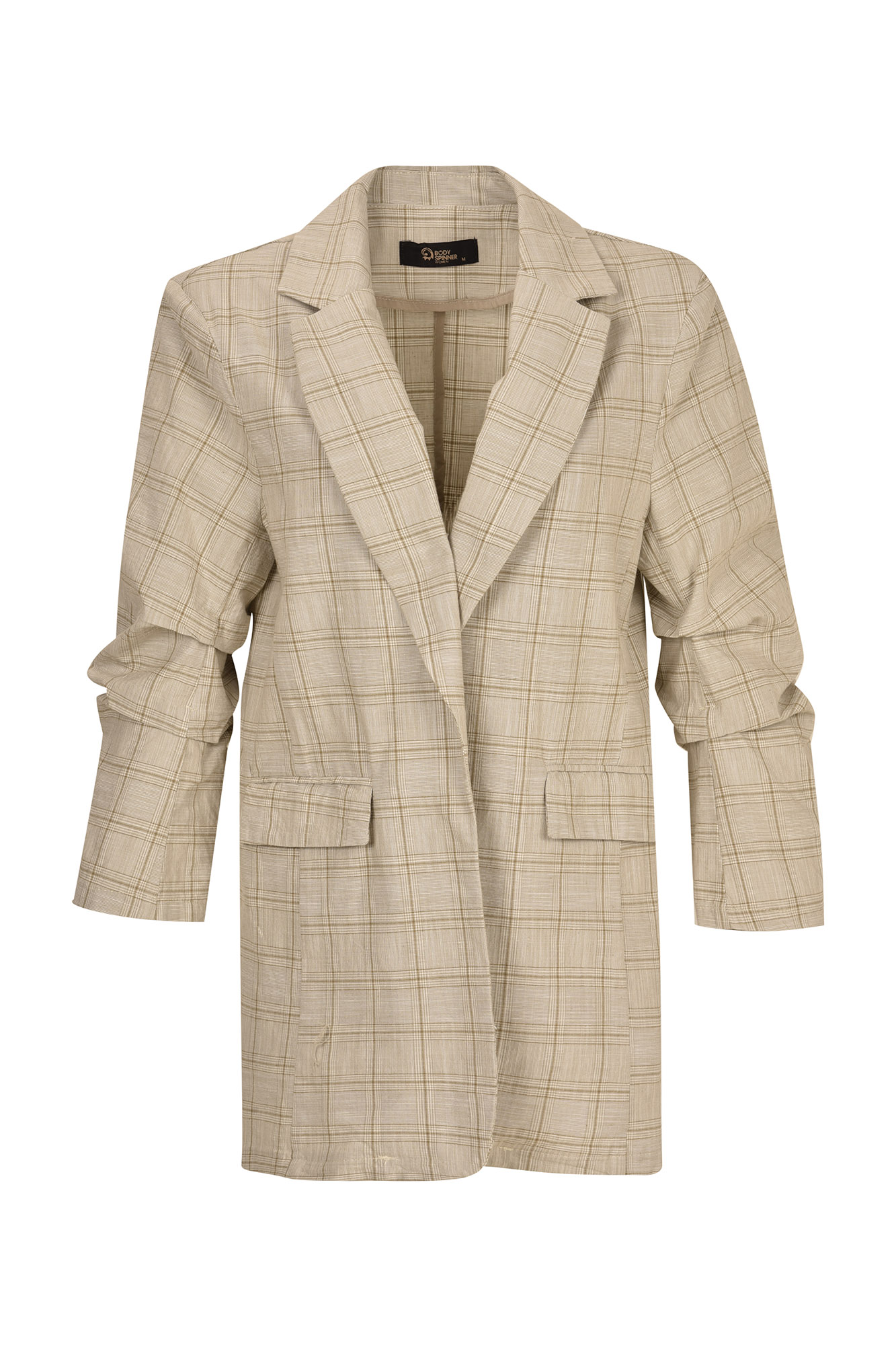 کت یقه انگلیسی آستین پیلی دار