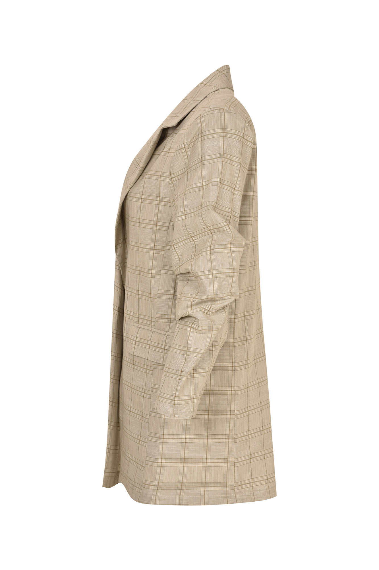 کت یقه انگلیسی آستین پیلی دار