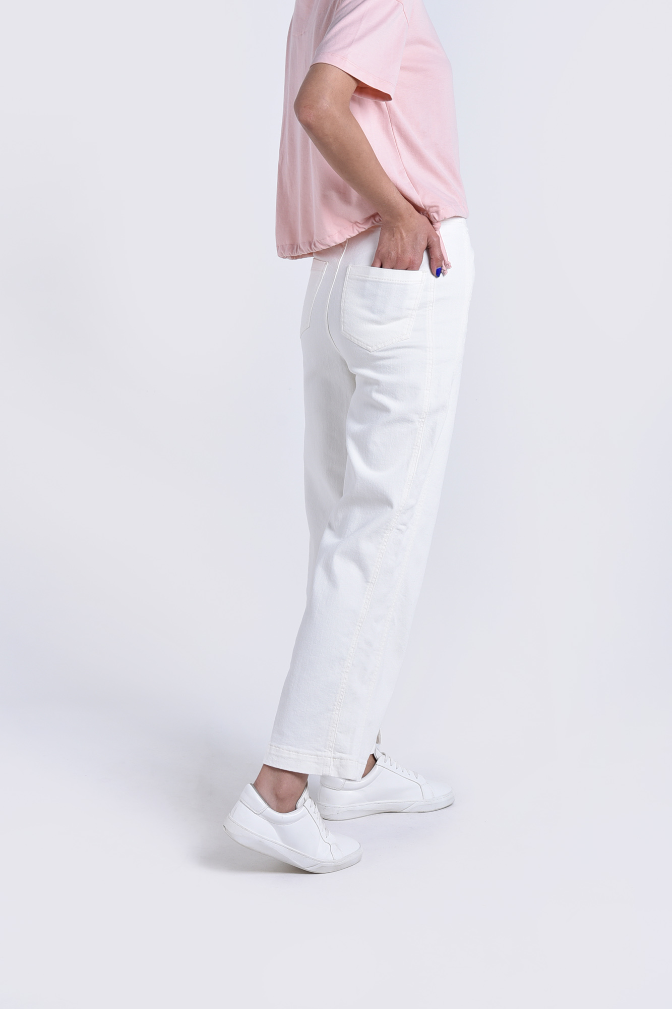 شلوار کتان واید چاکدار