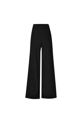 شلوار کتان واید چاکدار