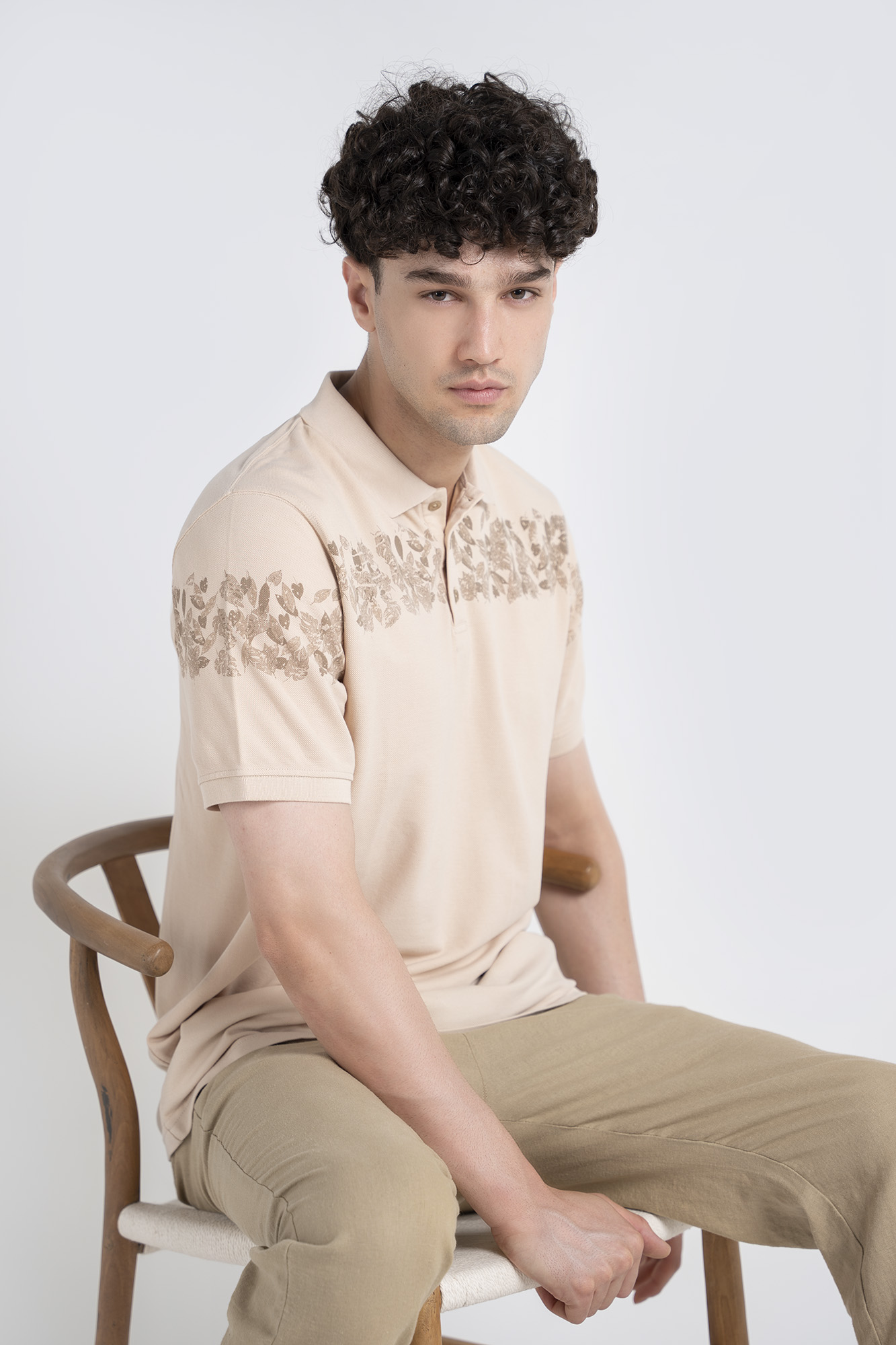 پولوشرت آستین کوتاه چاپی