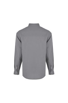 پیراهن آستین بلند یقه دار لینن