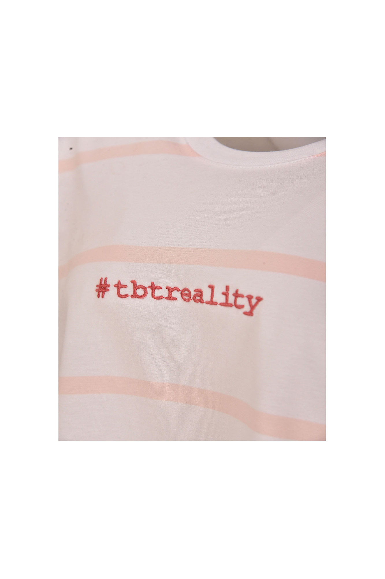 تیشرت راه راه گلدوزی دار