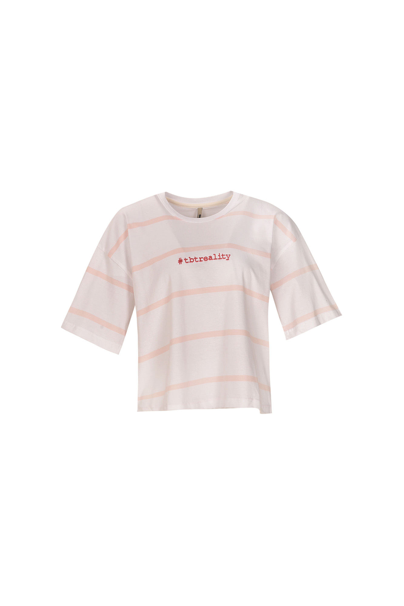 تیشرت راه راه گلدوزی دار