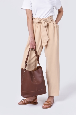 شلوار پارچه ای کمردار