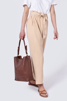 شلوار پارچه ای کمردار