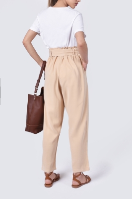 شلوار پارچه ای کمردار