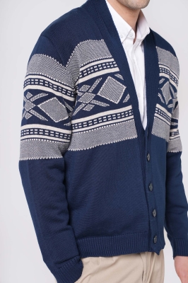 ژاکت یقه آرشال ژاکارد