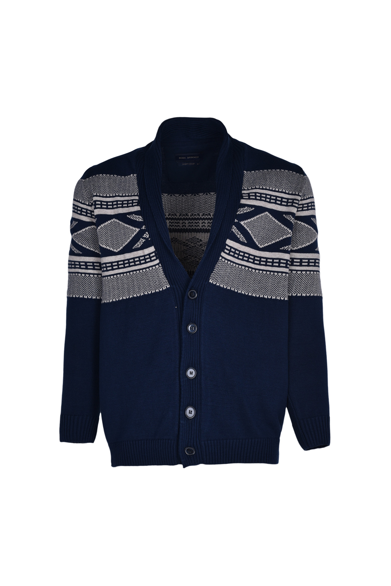 ژاکت یقه آرشال ژاکارد