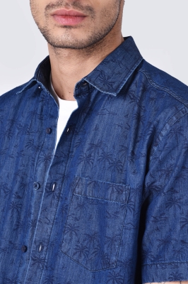 پیراهن جین چاپی