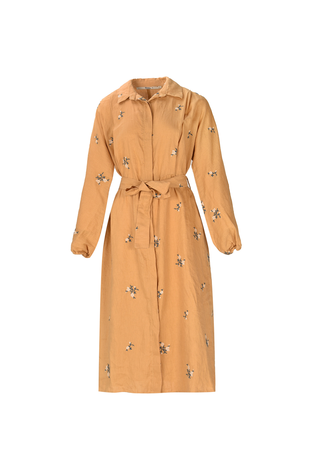 مانتو پیلی دار گلدوزی دار