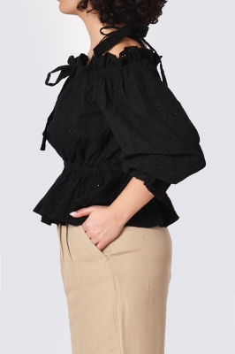 بلوز آف شولدر آستین بلند