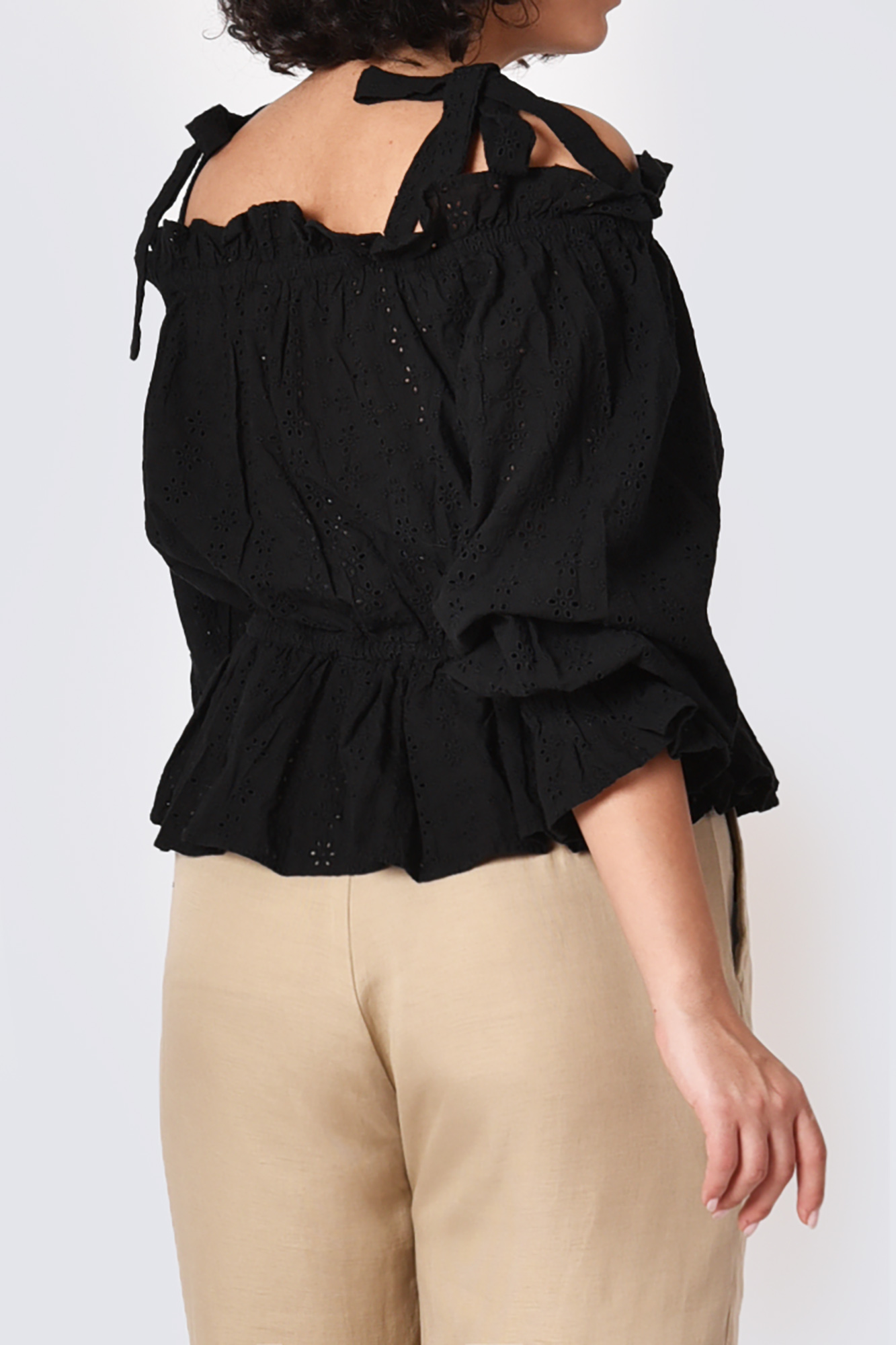 بلوز آف شولدر آستین بلند