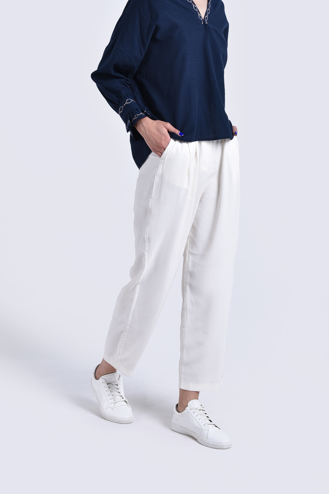 شلوار پارچه ای پیلی دار