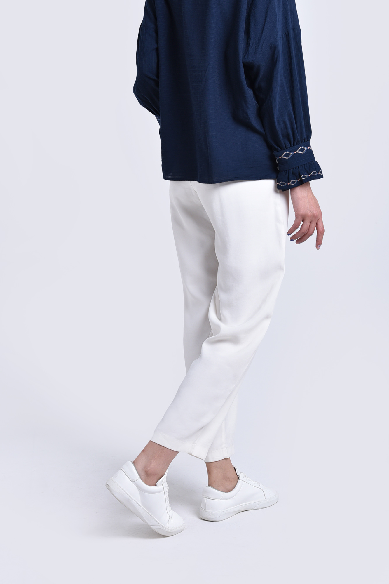 شلوار پارچه ای پیلی دار