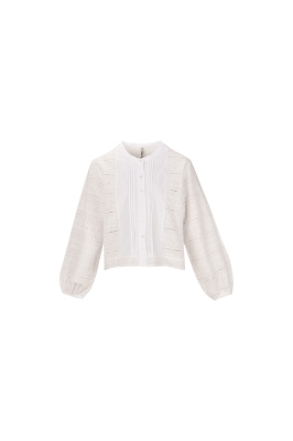 شومیز آستین بلند گلدوزی دار