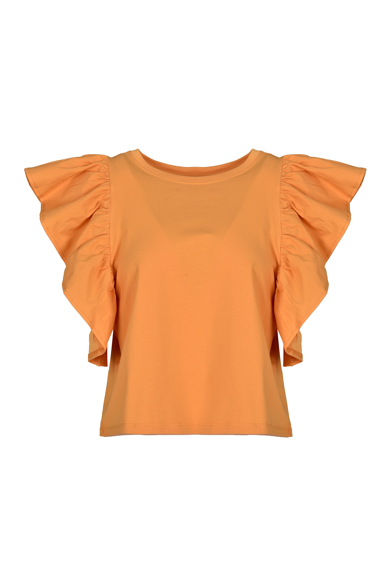 تاپ تیشرتی آستین چین دار