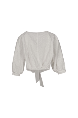 بلوز آستین بلند گره دار