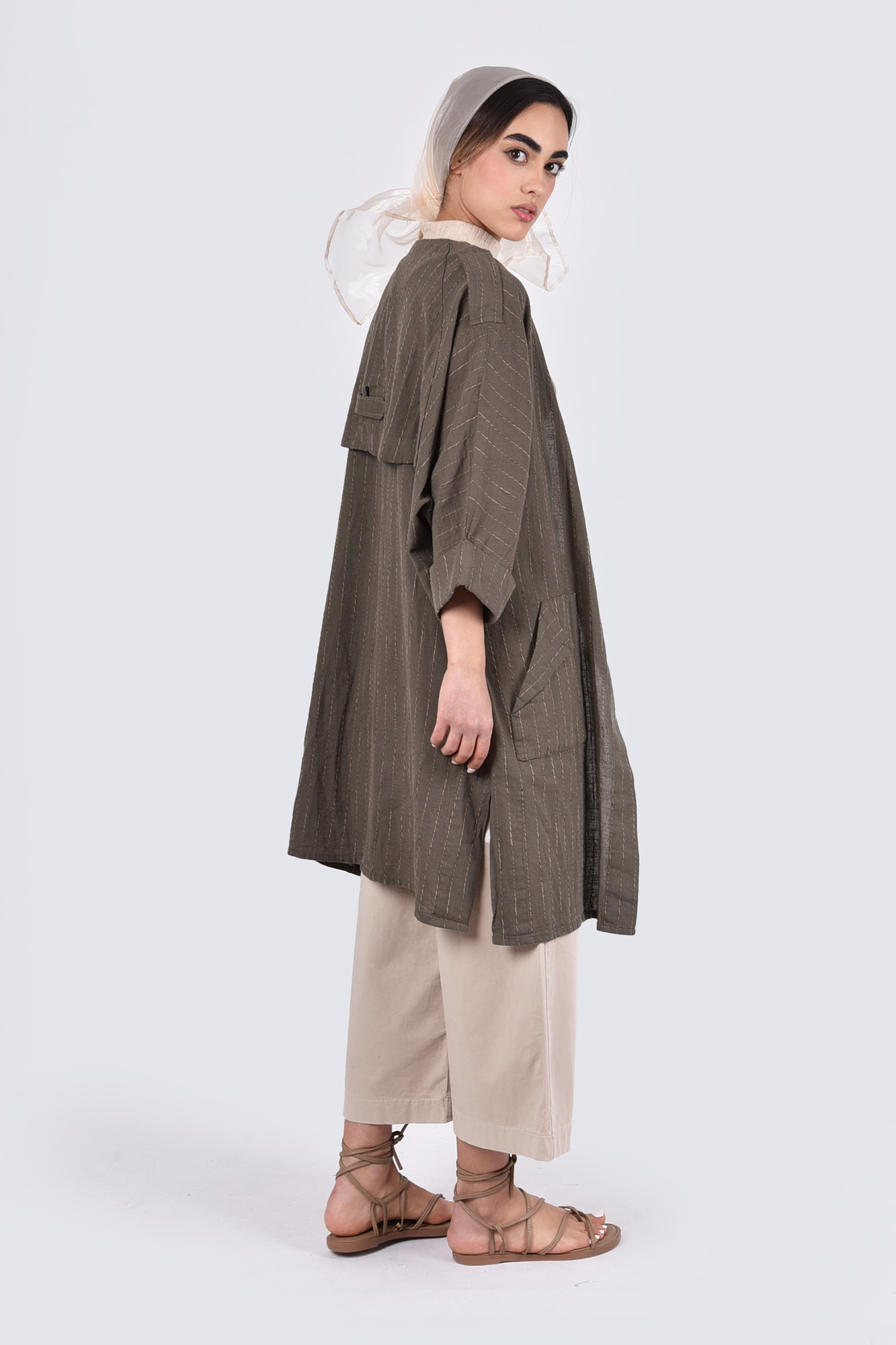 مانتو کیمونو راه راه