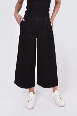 شلوار کتان کوتاه واید