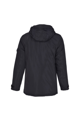 کاپشن بلند پافر آستر آبی