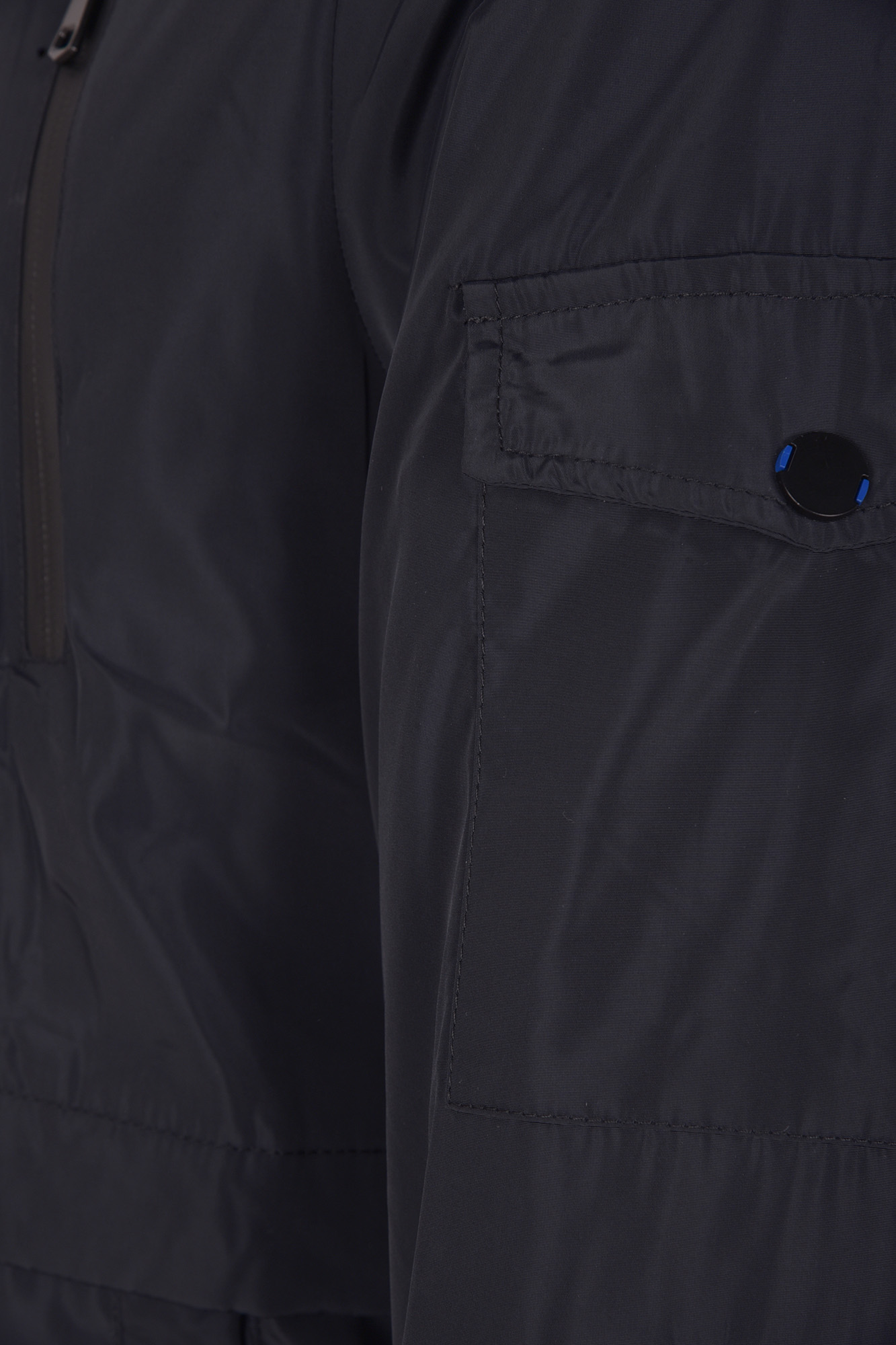 کاپشن بلند پافر آستر آبی