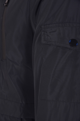 کاپشن بلند پافر آستر آبی