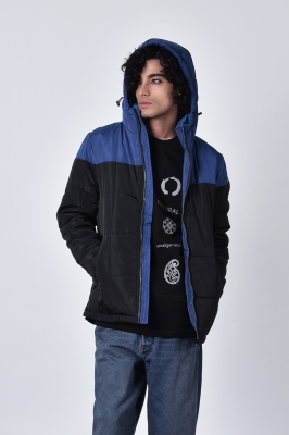 کاپشن پافر دو رنگ