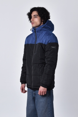 کاپشن پافر دو رنگ