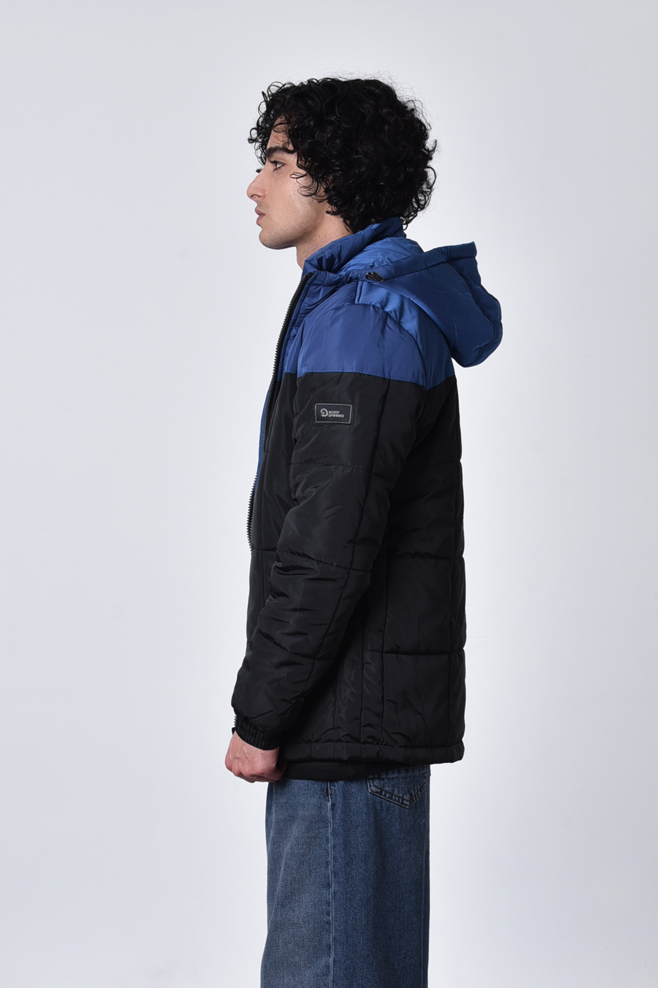 کاپشن پافر دو رنگ