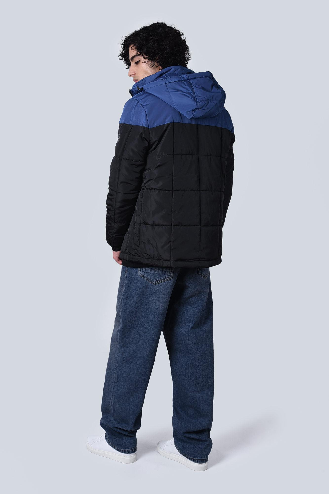 کاپشن پافر دو رنگ