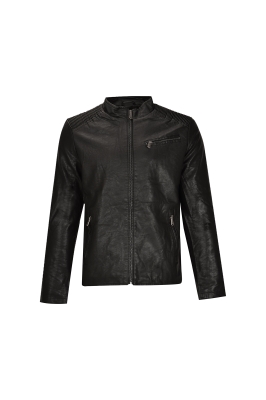 کاپشن چرم سرشانه دوخت دار