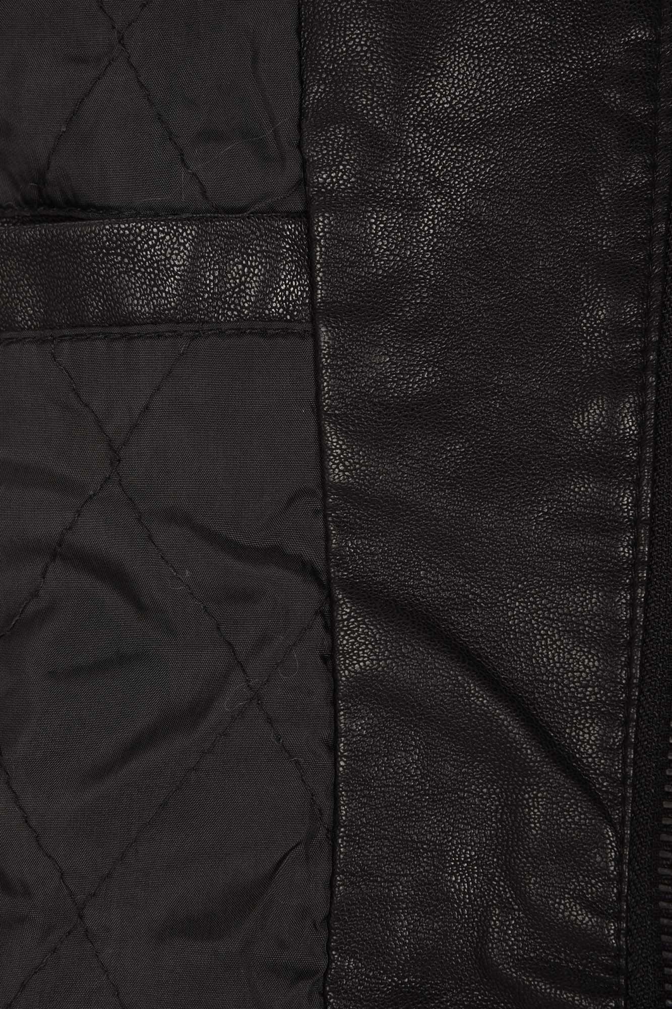 کاپشن چرم سرشانه دوخت دار