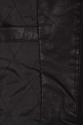 کاپشن چرم سرشانه دوخت دار