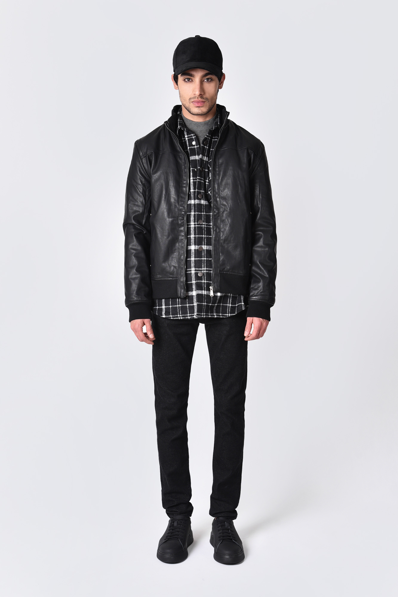 کاپشن چرم دمپا کش