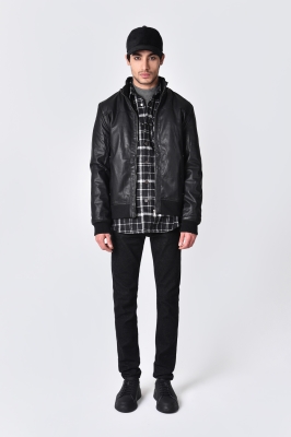 کاپشن چرم دمپا کش