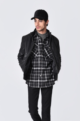 کاپشن چرم دمپا کش