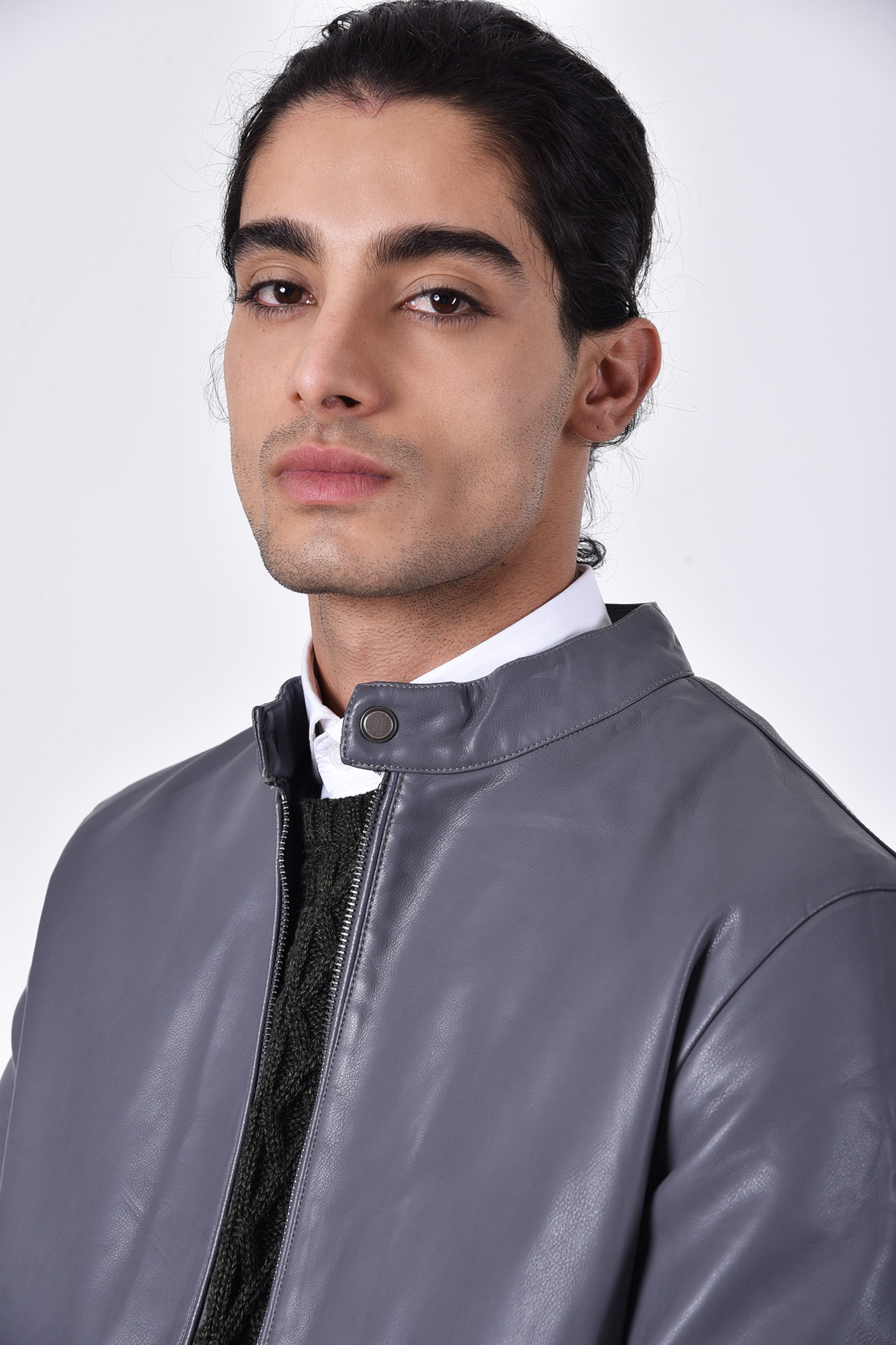 کاپشن چرم کوتاه