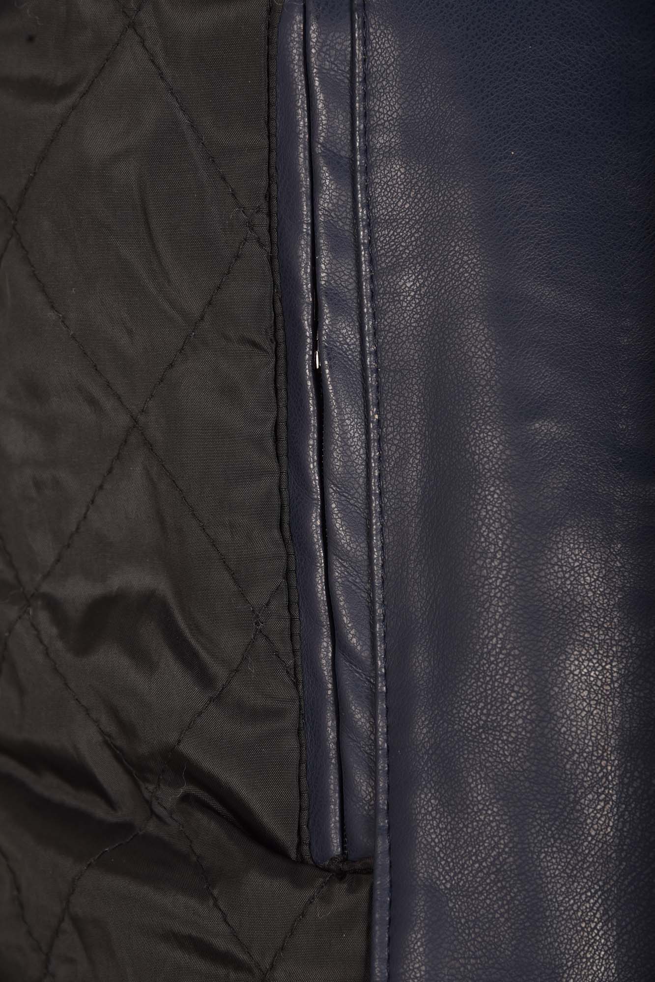 کاپشن چرم برش دار