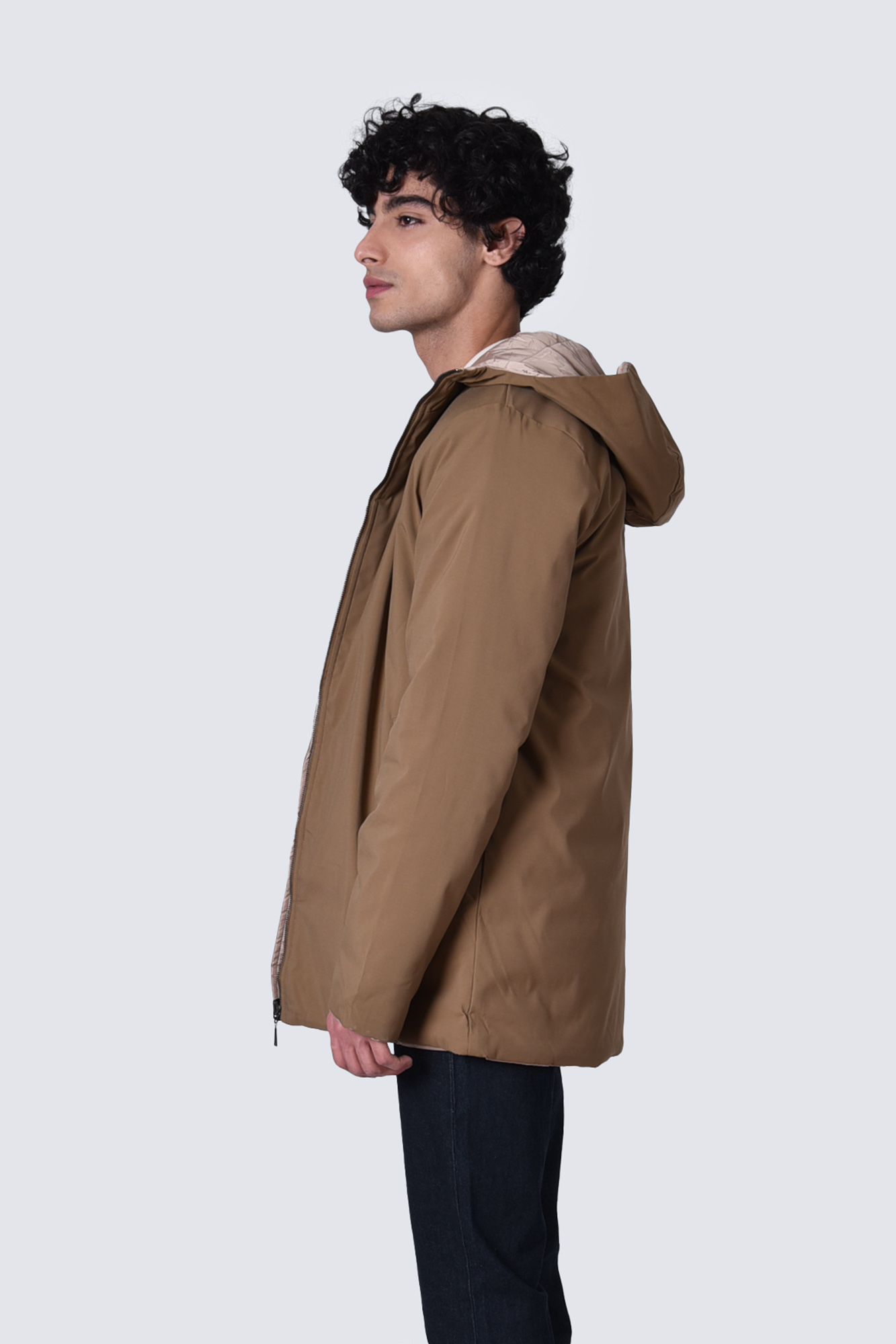 کاپشن بلند دو رو