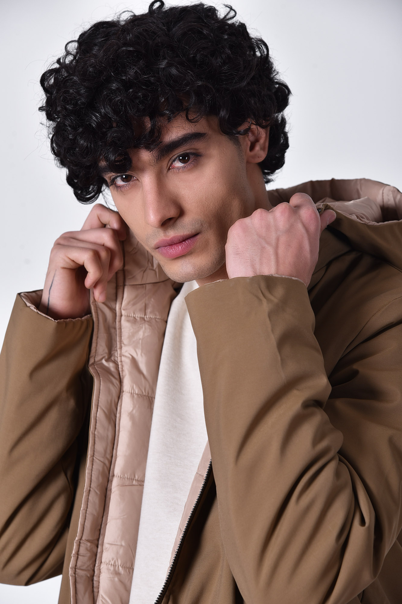 کاپشن بلند دو رو