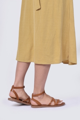 صندل چرم ضربدری