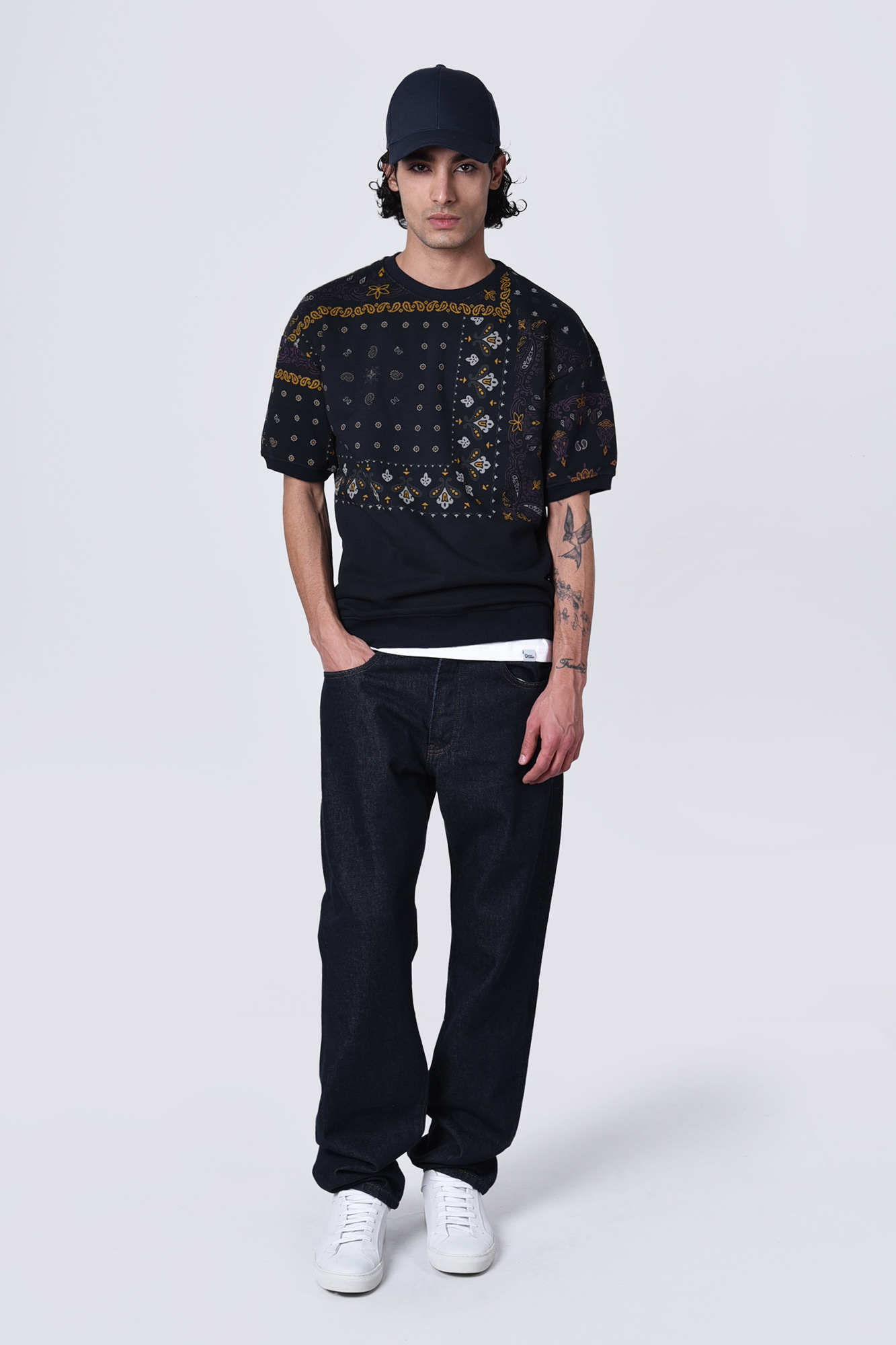 تیشرت آستین کوتاه دورس چاپی