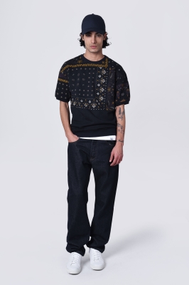 تیشرت آستین کوتاه دورس چاپی