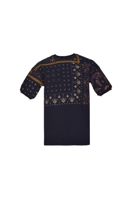 تیشرت آستین کوتاه دورس چاپی