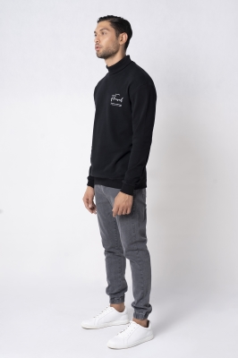 تیشرت آستین بلند یقه اسکی چاپی