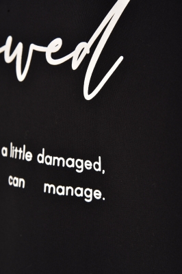 تیشرت آستین بلند یقه اسکی چاپی