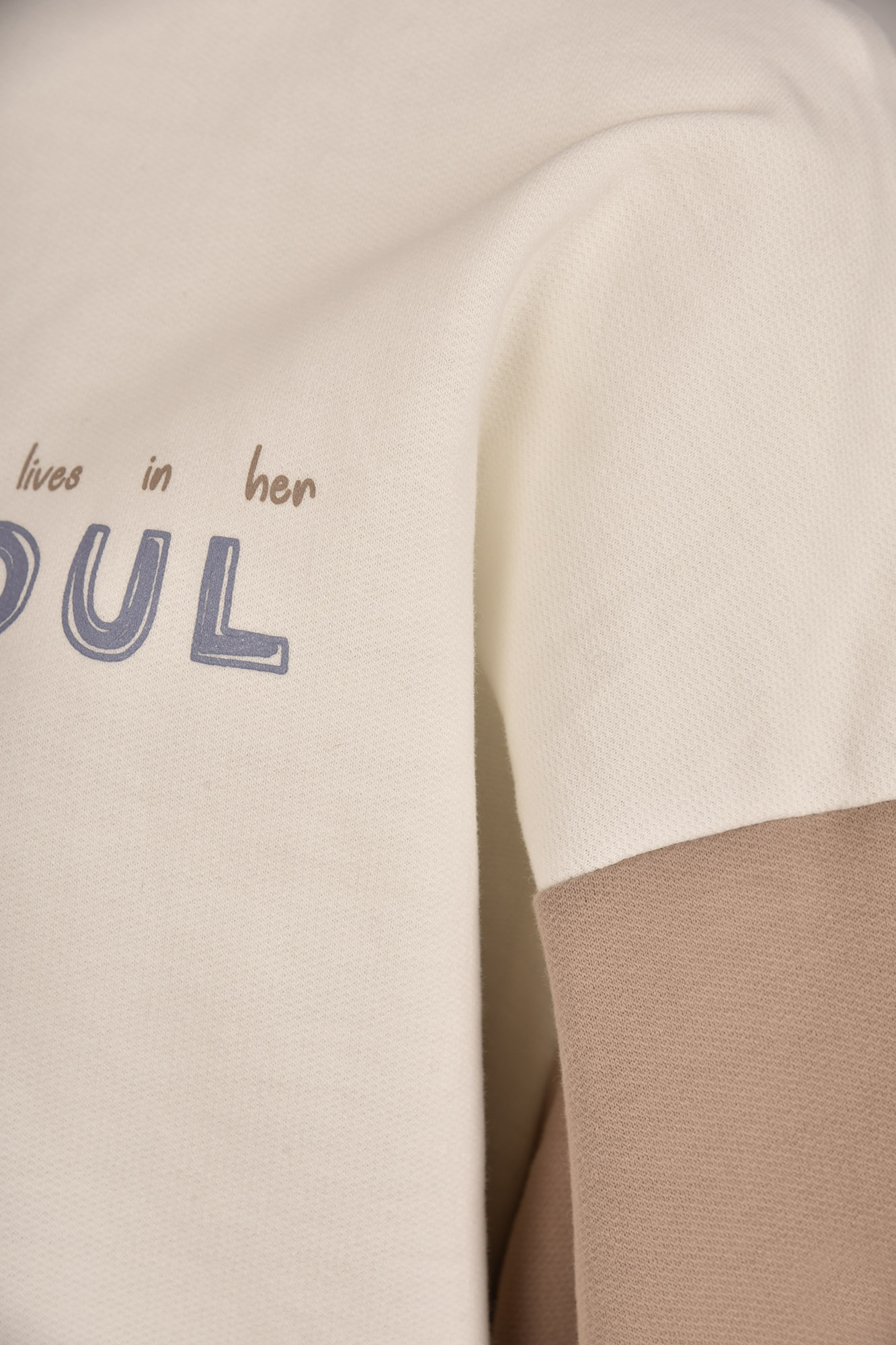 تیشرت آستین بلند میکس سه رنگ